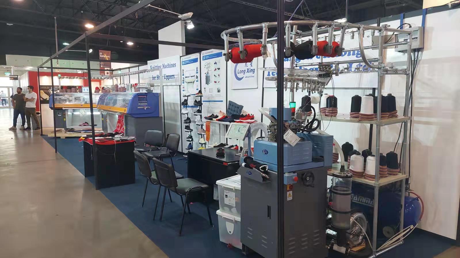 Longxing flat knitting machine in Argentina